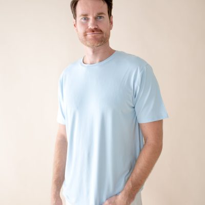 Men's Crew Neck Tee in Breeze