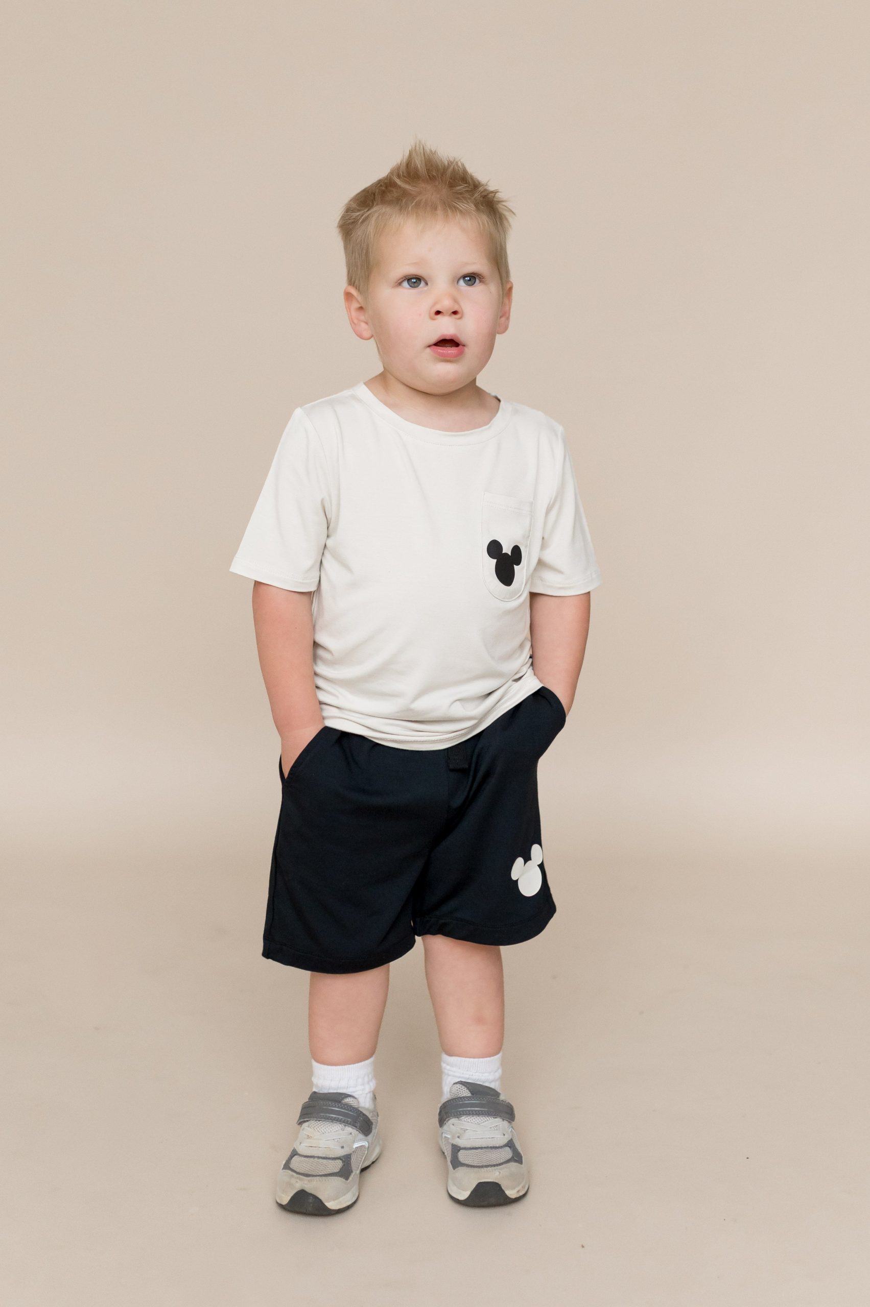 Drawstring Short in Mickey Mouse on Midnight - Image 3
