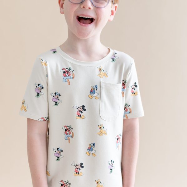 Toddler Crew Neck Tee in Mickey Mouse and Friends