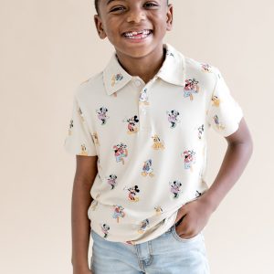 Toddler Short Sleeve Polo in Mickey Mouse and Friends