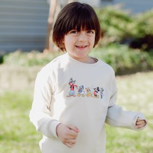 Sweatshirt in Mickey and Friends on Ecru