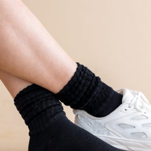 Adult Scrunch Socks in Midnight
