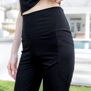 Bamboo Flex High Rise Biker Short in Midnight