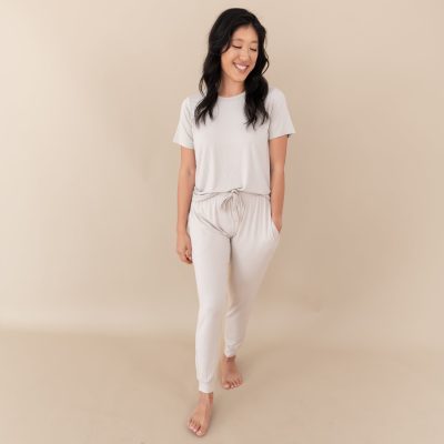 Women's Jogger Pants in Oat