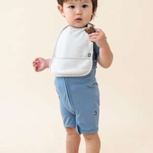 Terry Pocket Bib in Oat