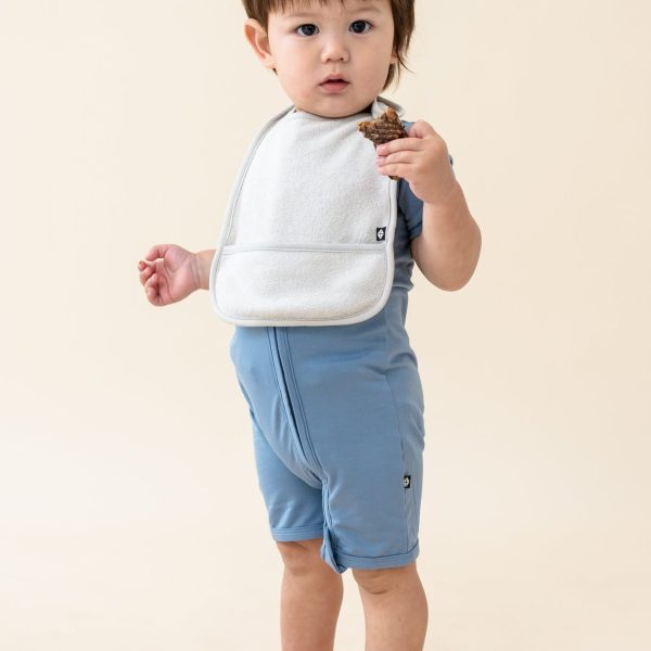 Terry Pocket Bib in Oat