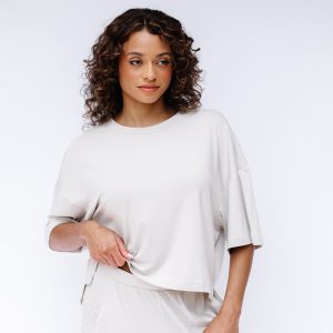Women's Short Sleeve Tee in Oat