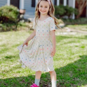 Twirl Dress in Pastel Mickey Mouse