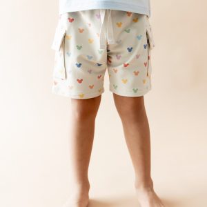 Cargo Short in Pastel Mickey Mouse