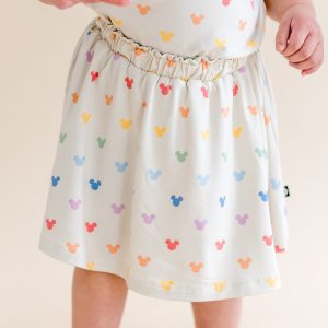 Toddler Skort in Pastel Mickey Mouse