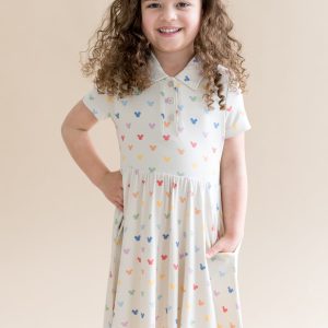 Polo Dress in Pastel Mickey Mouse