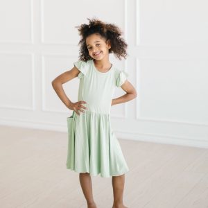 Pocket Dress in Basil