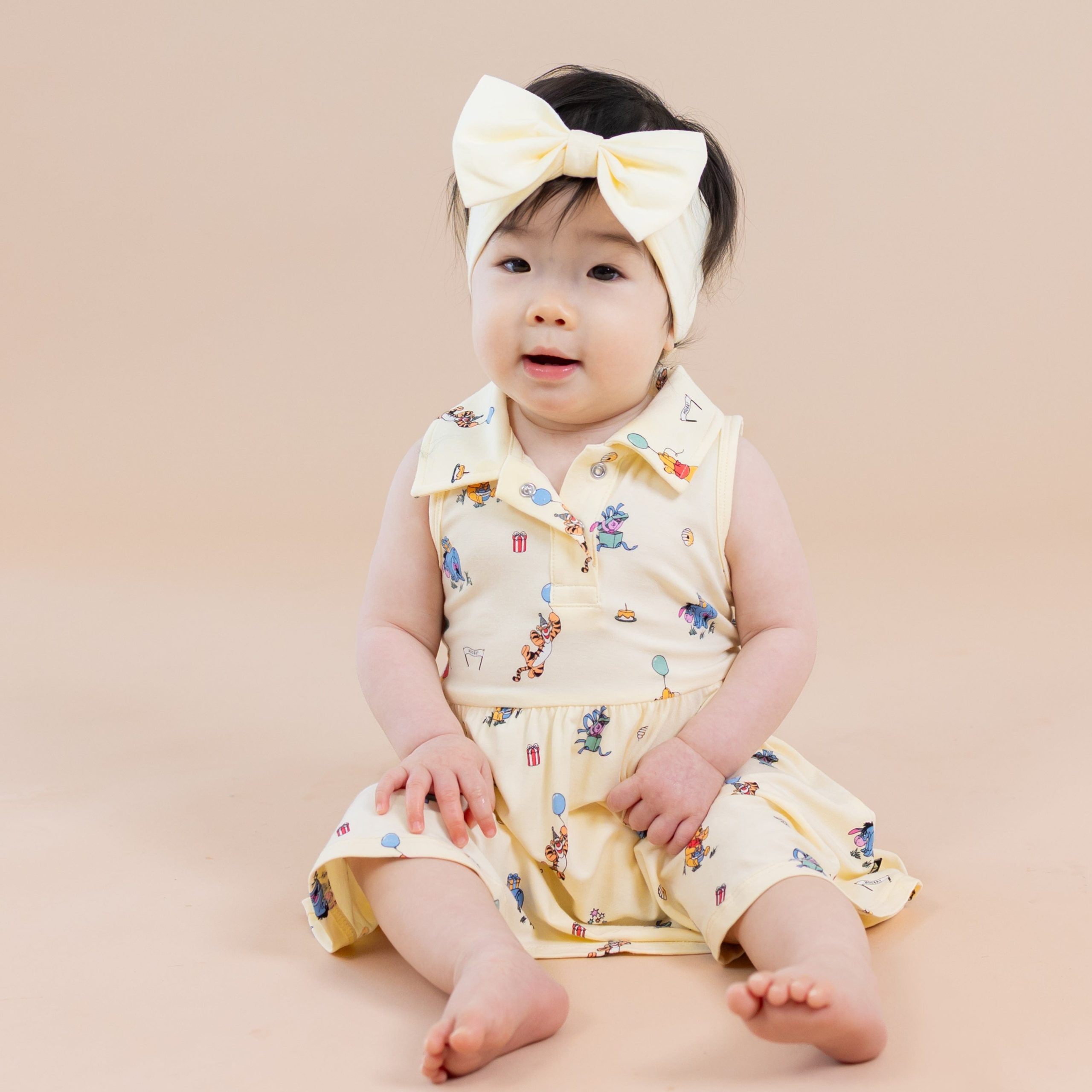 Polo Bodysuit Dress in Winnie the Pooh Celebration - Image 4