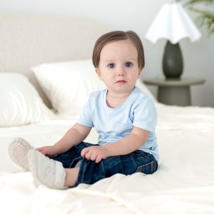 Toddler Crew Neck Tee in Breeze
