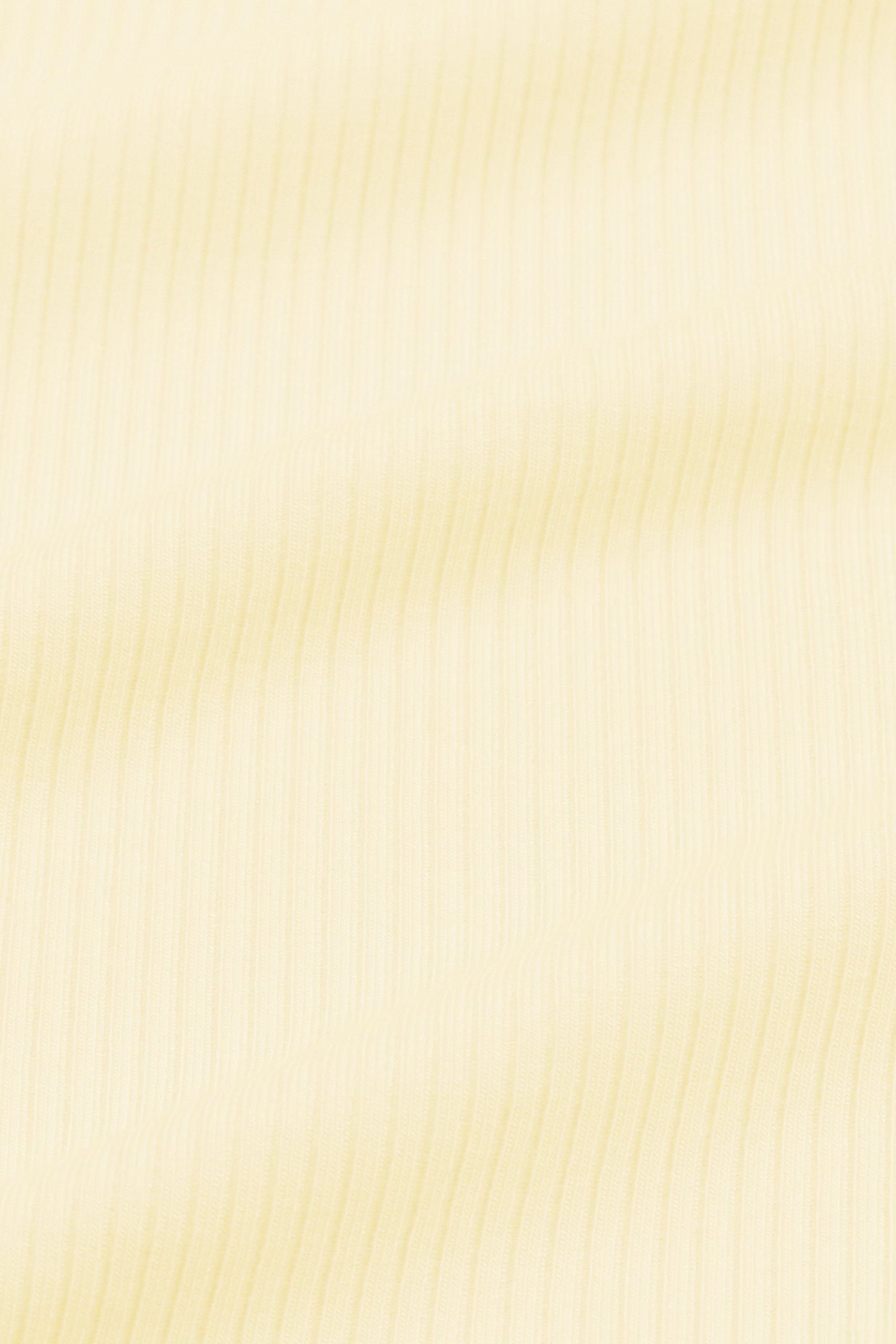Ribbed Ruffle Zipper Footie in Chamomile - Image 4