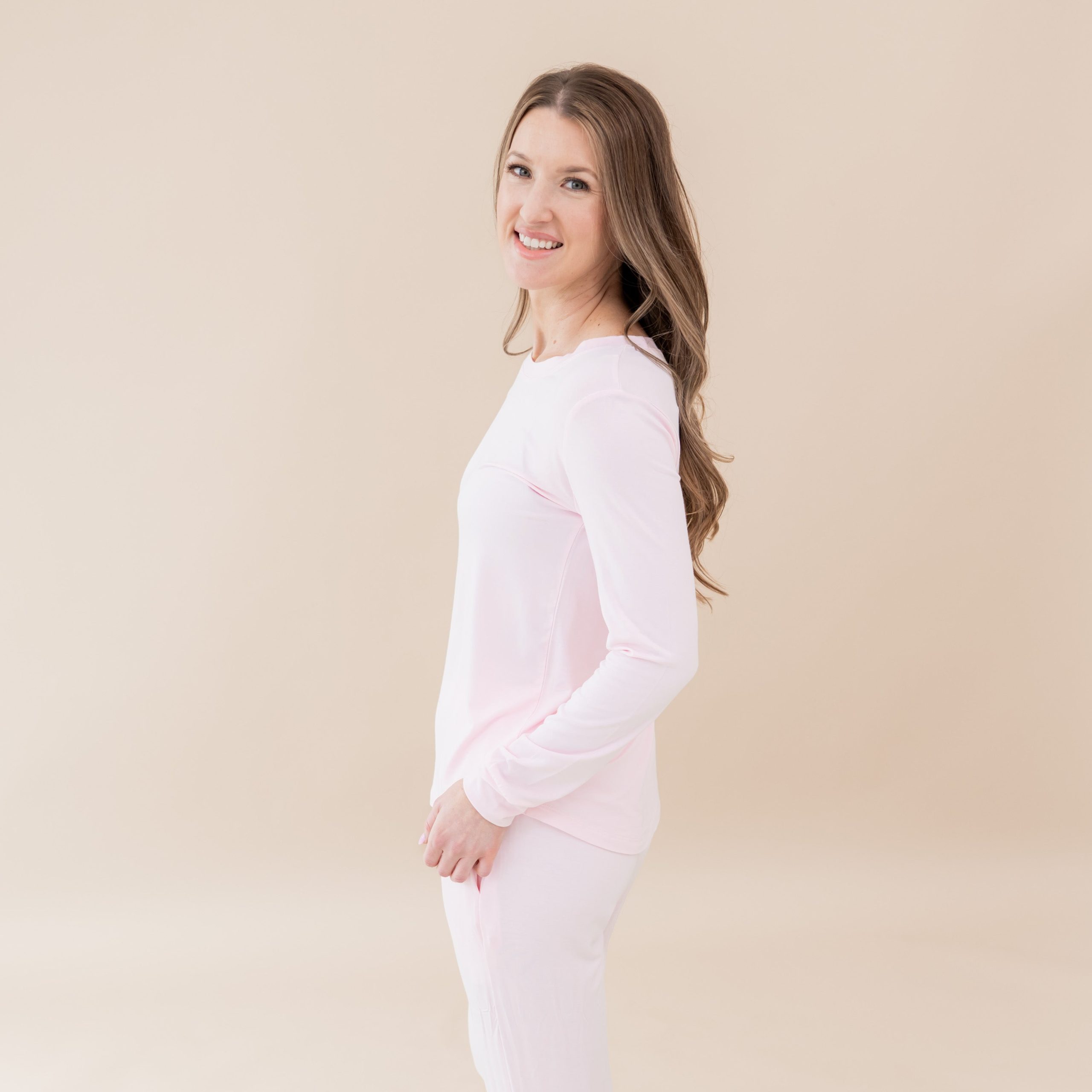 Women's Jogger Pajama Set in Sakura - Image 2