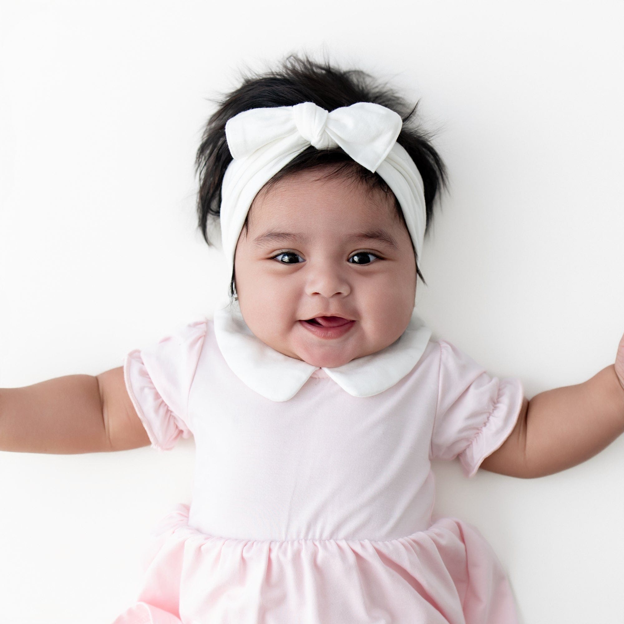 Peter Pan Collar Bodysuit Dress in Sakura - Image 3