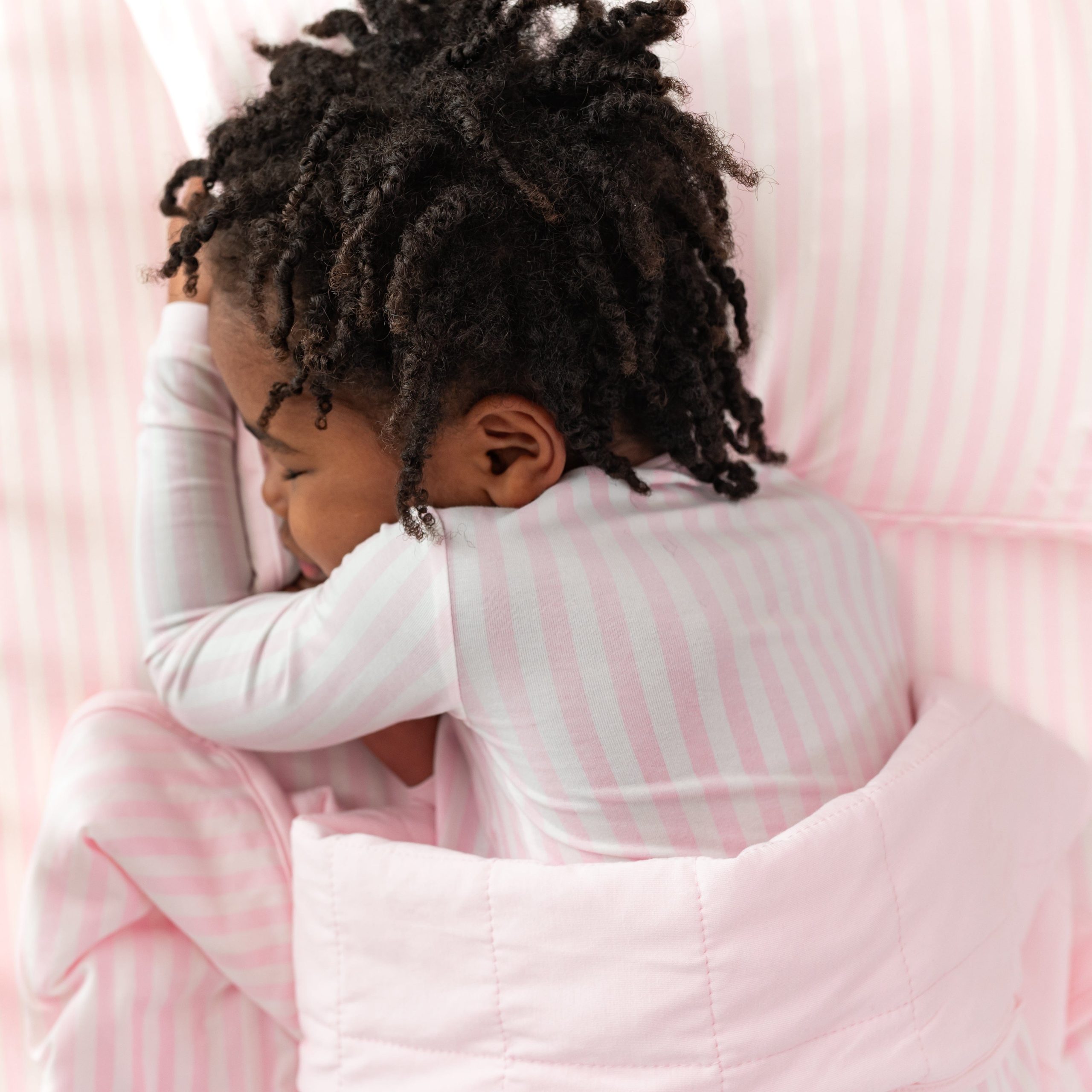 Toddler Pillowcase in Small Sakura Stripe - Image 3