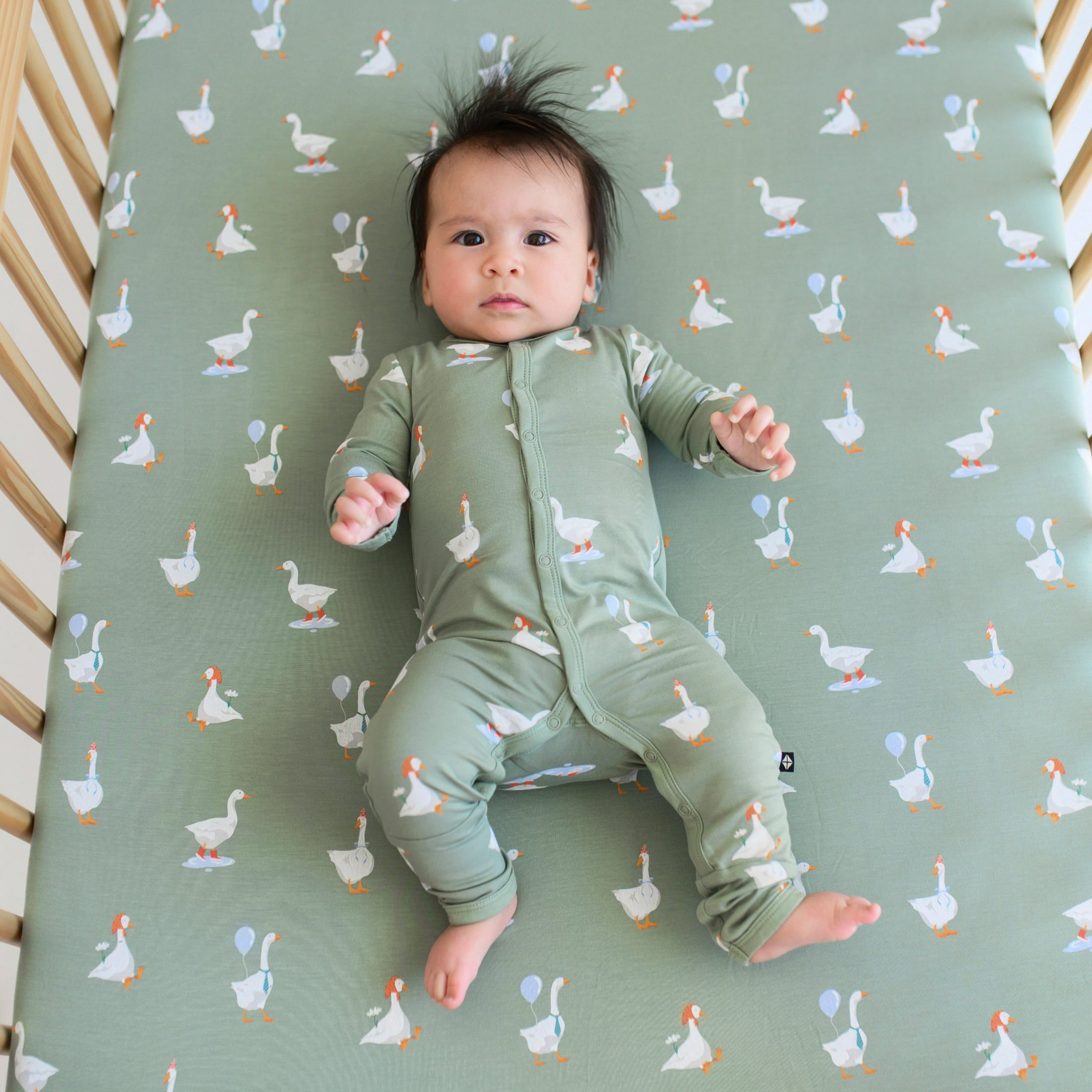 Crib Sheet in Silly Goose - Image 2