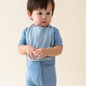 Terry Pocket Bib in Fog