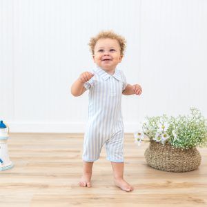 Polo Shortall in Small Mist Stripe