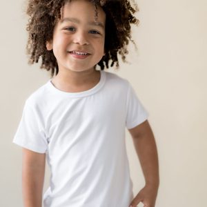Toddler Basic Tee in Snow