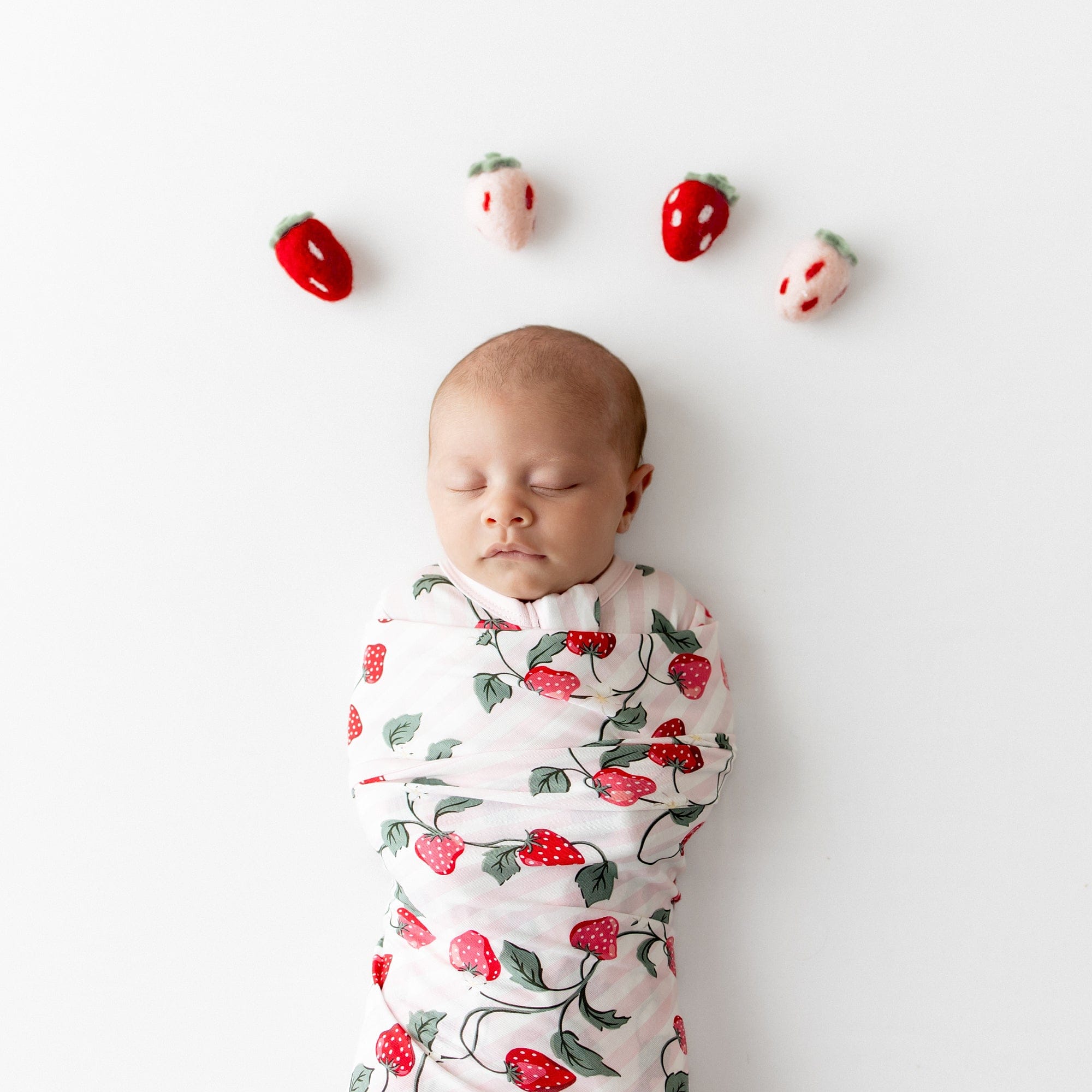 Swaddle Blanket in Strawberry Fields - Image 3