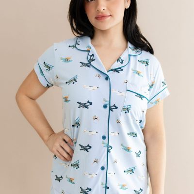 Women's Short Sleeve Pajama Set in Take Off