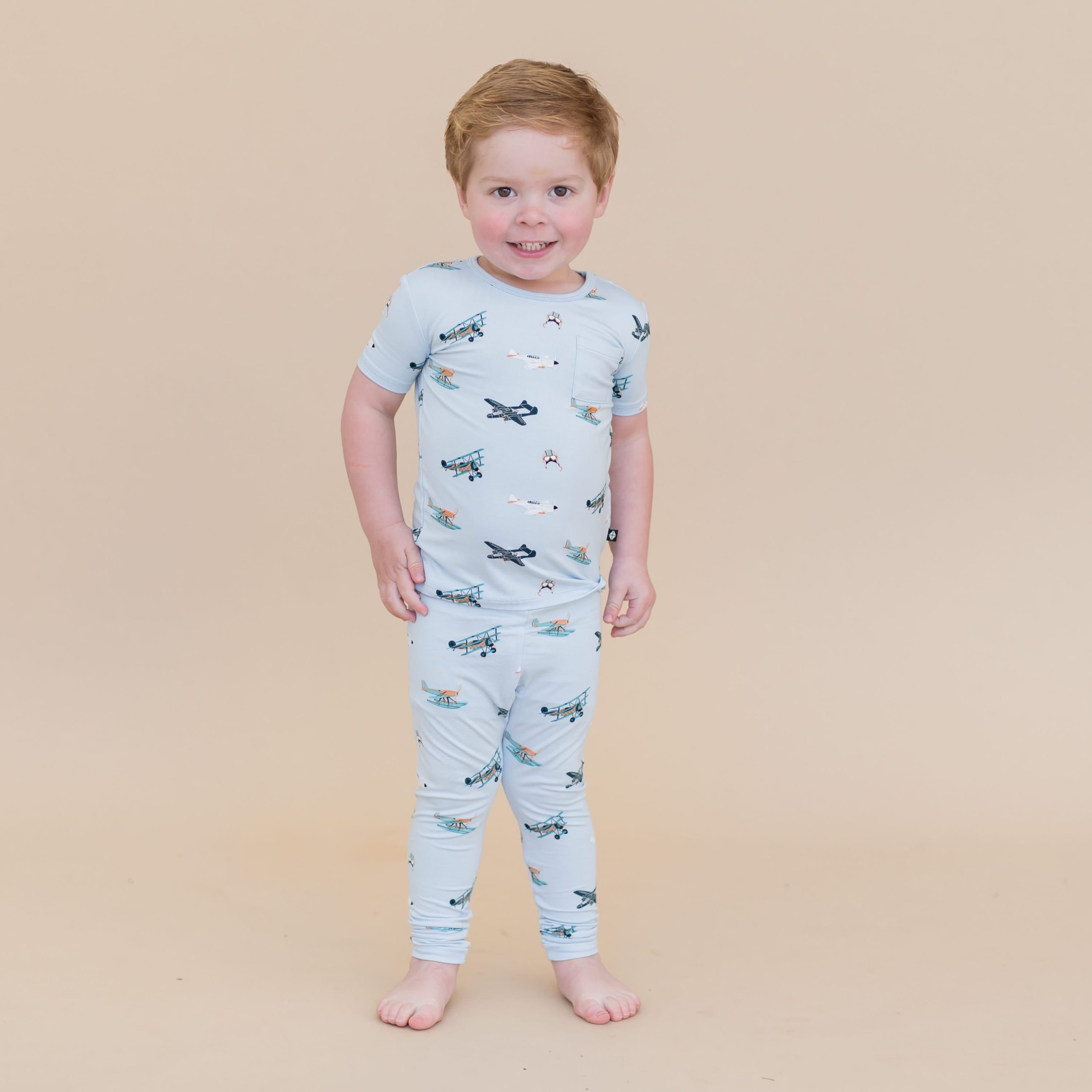 Short Sleeve with Pants Pajamas in Take Off - Image 5