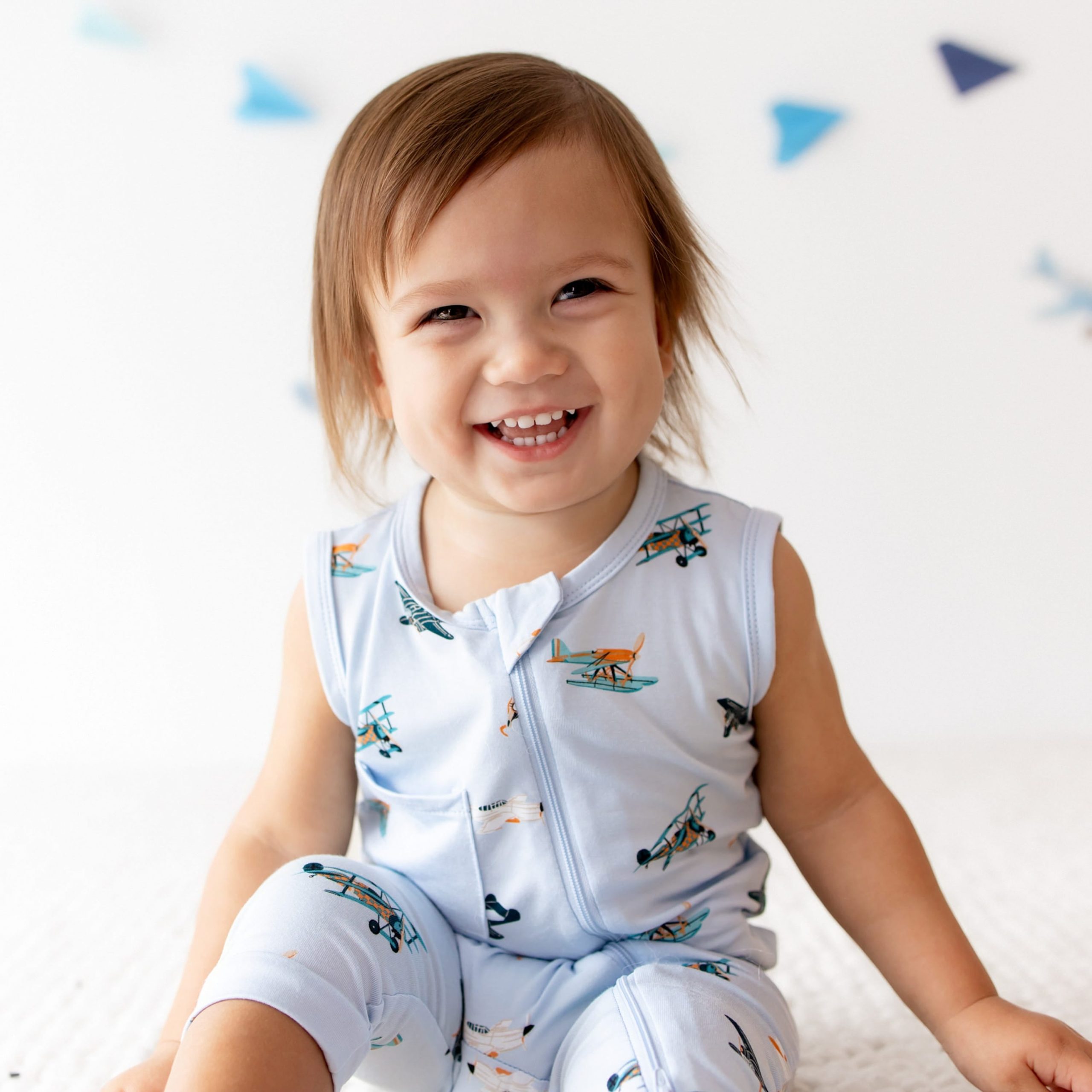 Zippered Sleeveless Romper in Take Off - Image 3
