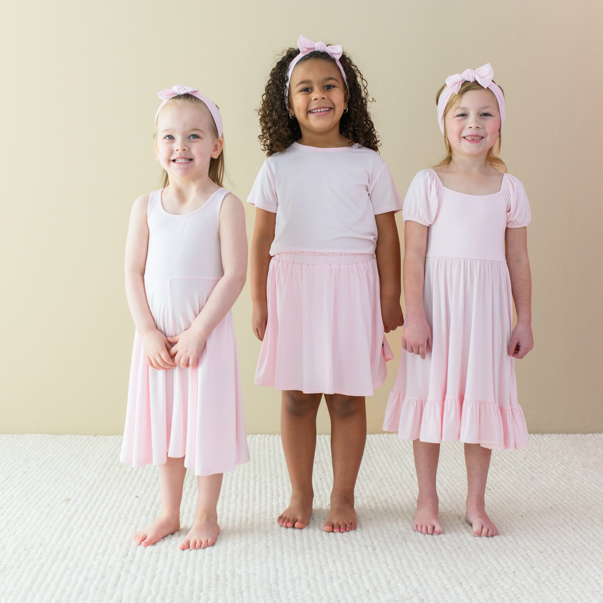Puff Sleeve Twirl Dress in Sakura - Image 4