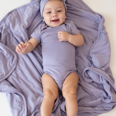 Baby Blanket in Taro 1.0