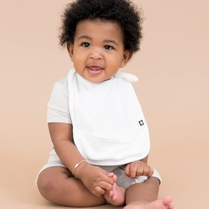 Terry Pocket Bib in Cloud