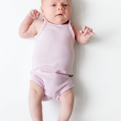 Ribbed Spaghetti Strap Bodysuit in Thistle