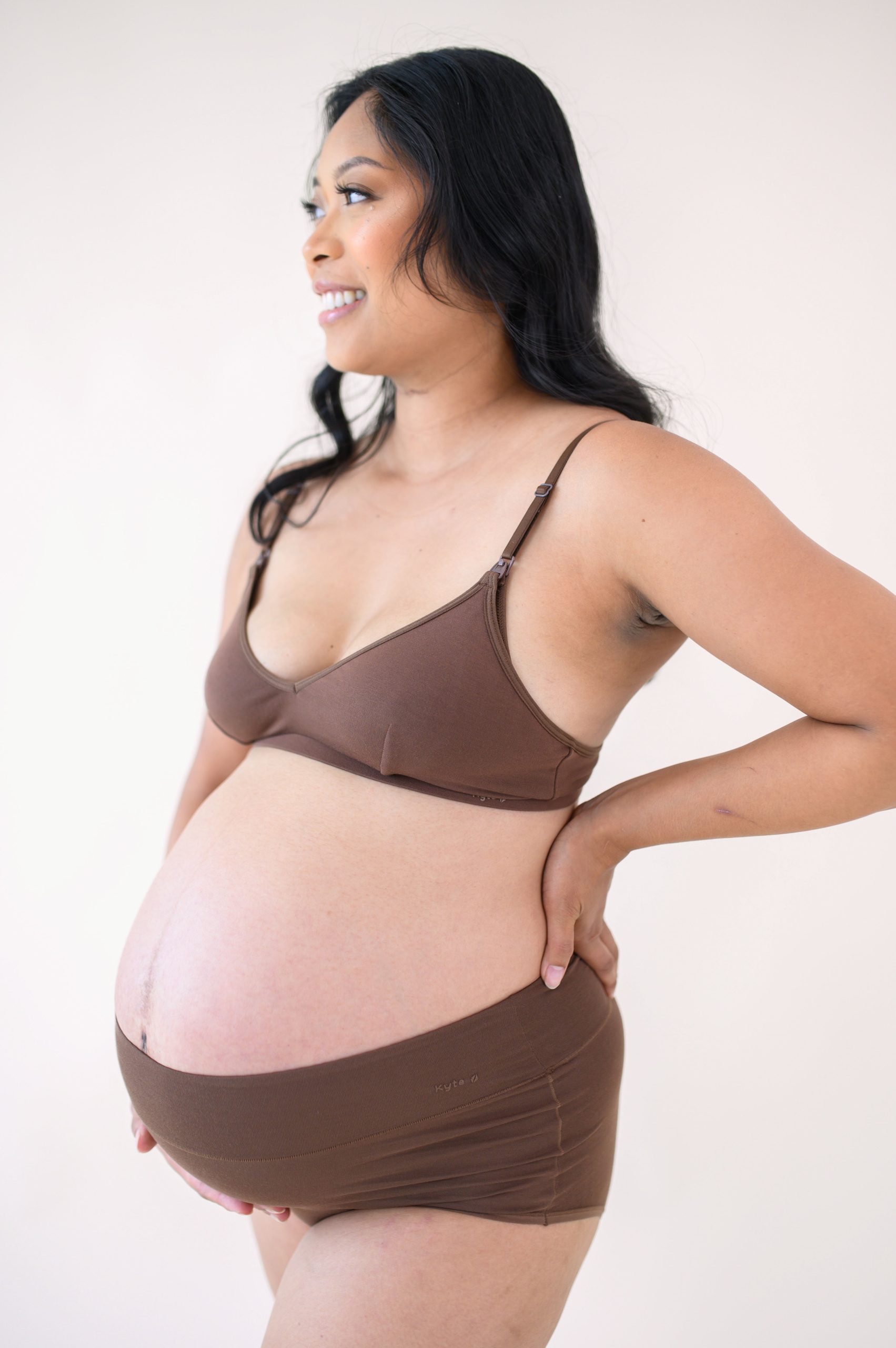 Women's High-Waisted Brief in Toffee - Image 4