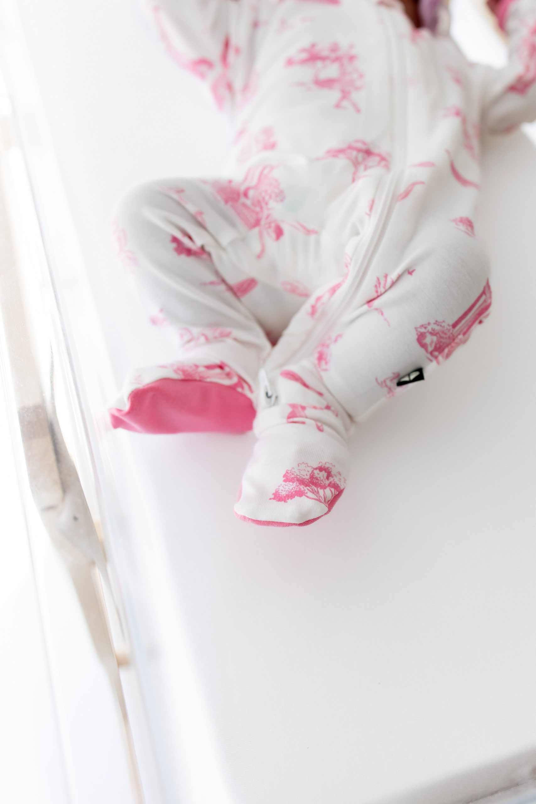Zippered Footie in Toile Ballet - Image 3