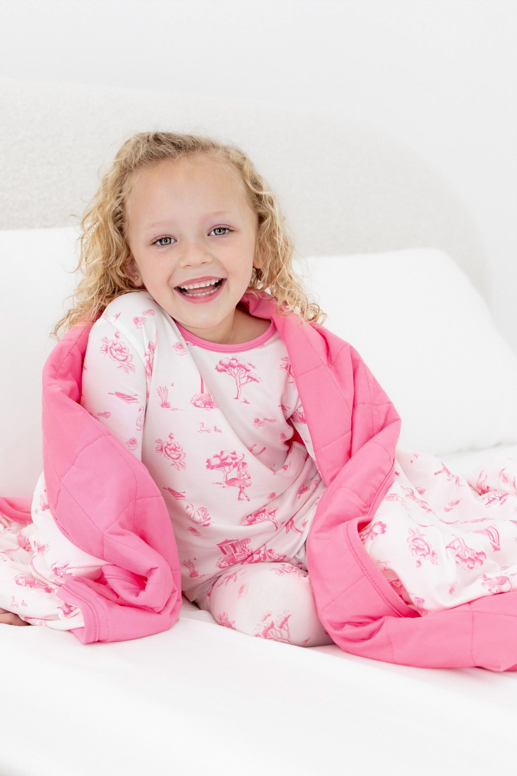 Toddler Blanket in Toile Ballet 1.0 - Image 4