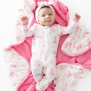 Baby Blanket in Toile Ballet