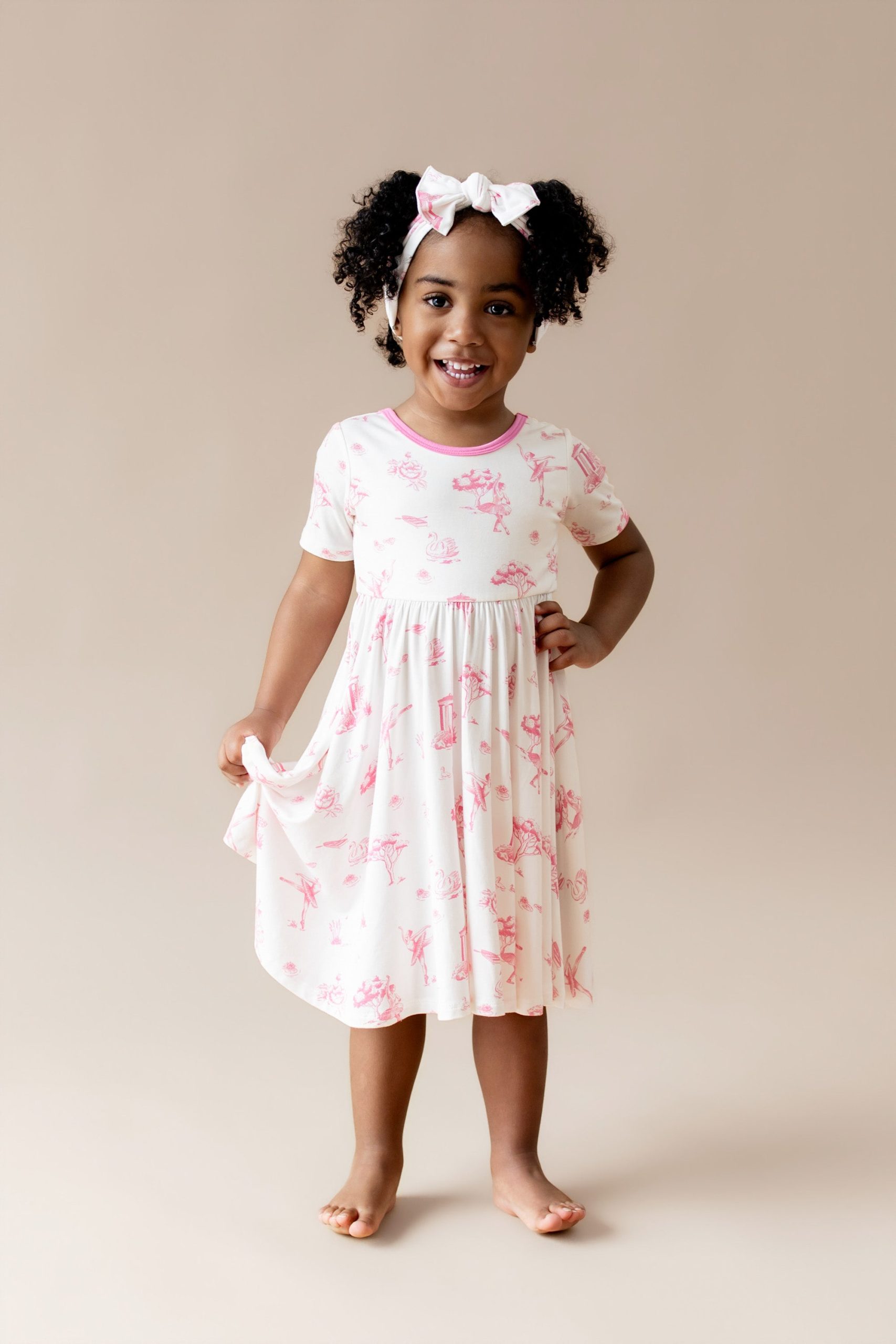 Twirl Dress in Toile Ballet - Image 3