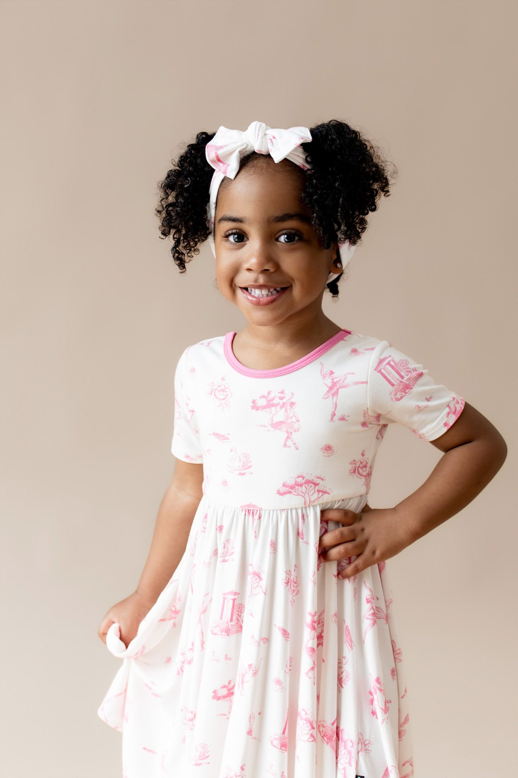 Twirl Dress in Toile Ballet - Image 4