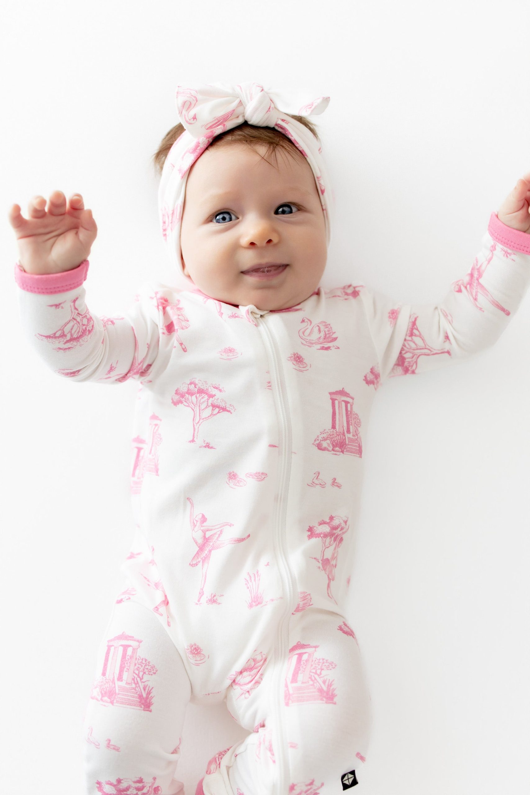 Zippered Romper in Toile Ballet - Image 3