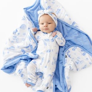 Baby Blanket in Toile Safari