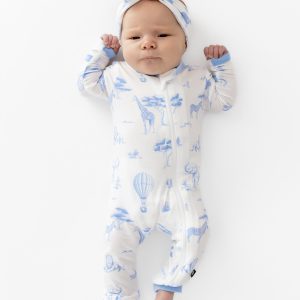 Zippered Romper in Toile Safari