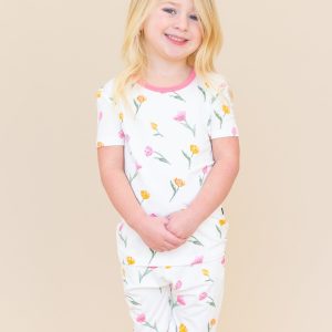 Short Sleeve Pajamas in Tulip