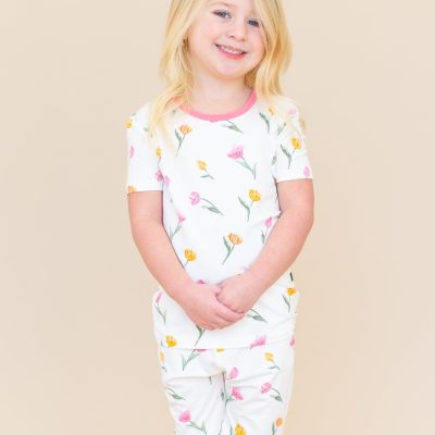 Short Sleeve Pajamas in Tulip