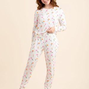 Women's Jogger Pajama Set in Tulip