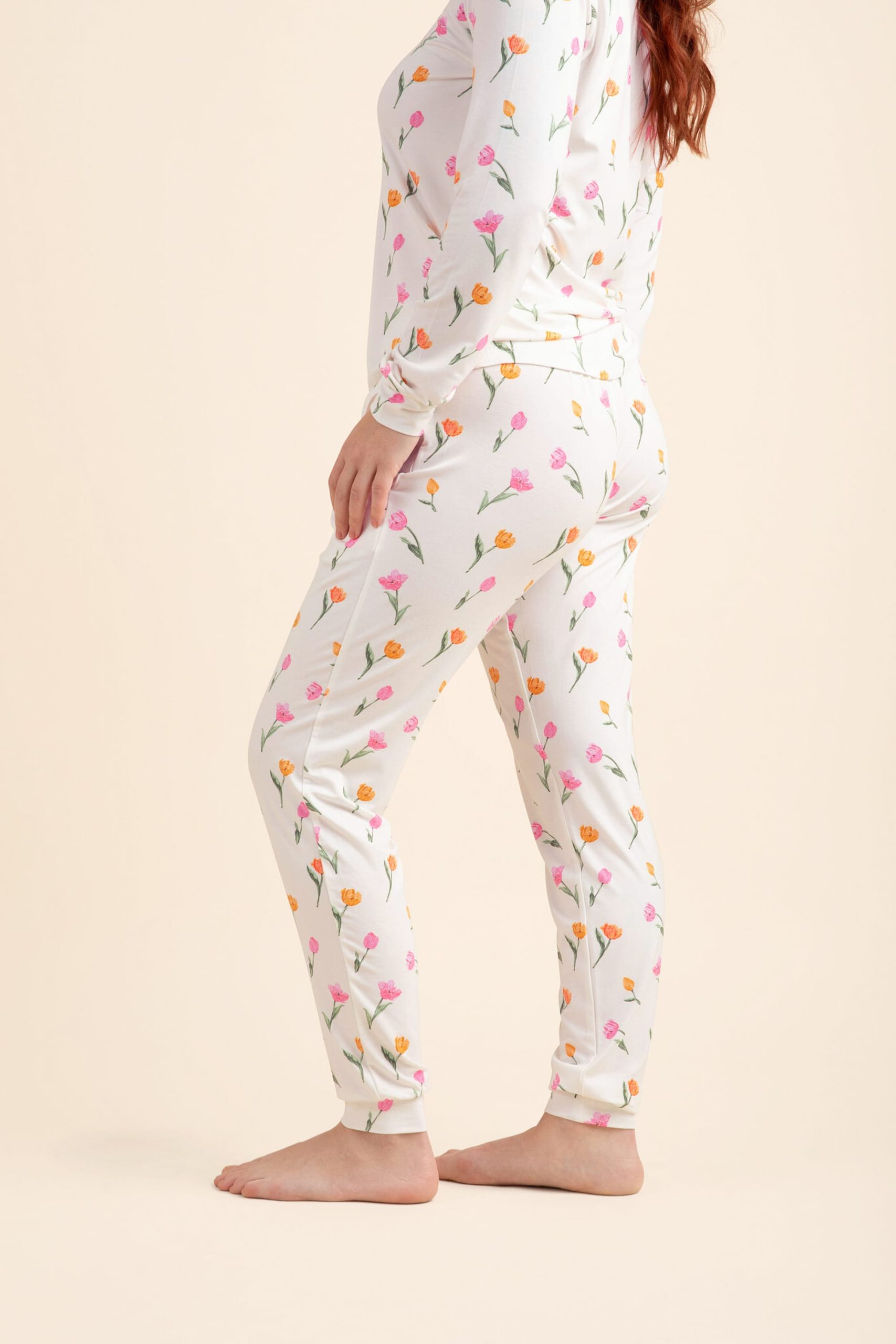 Women's Jogger Pajama Set in Tulip - Image 4