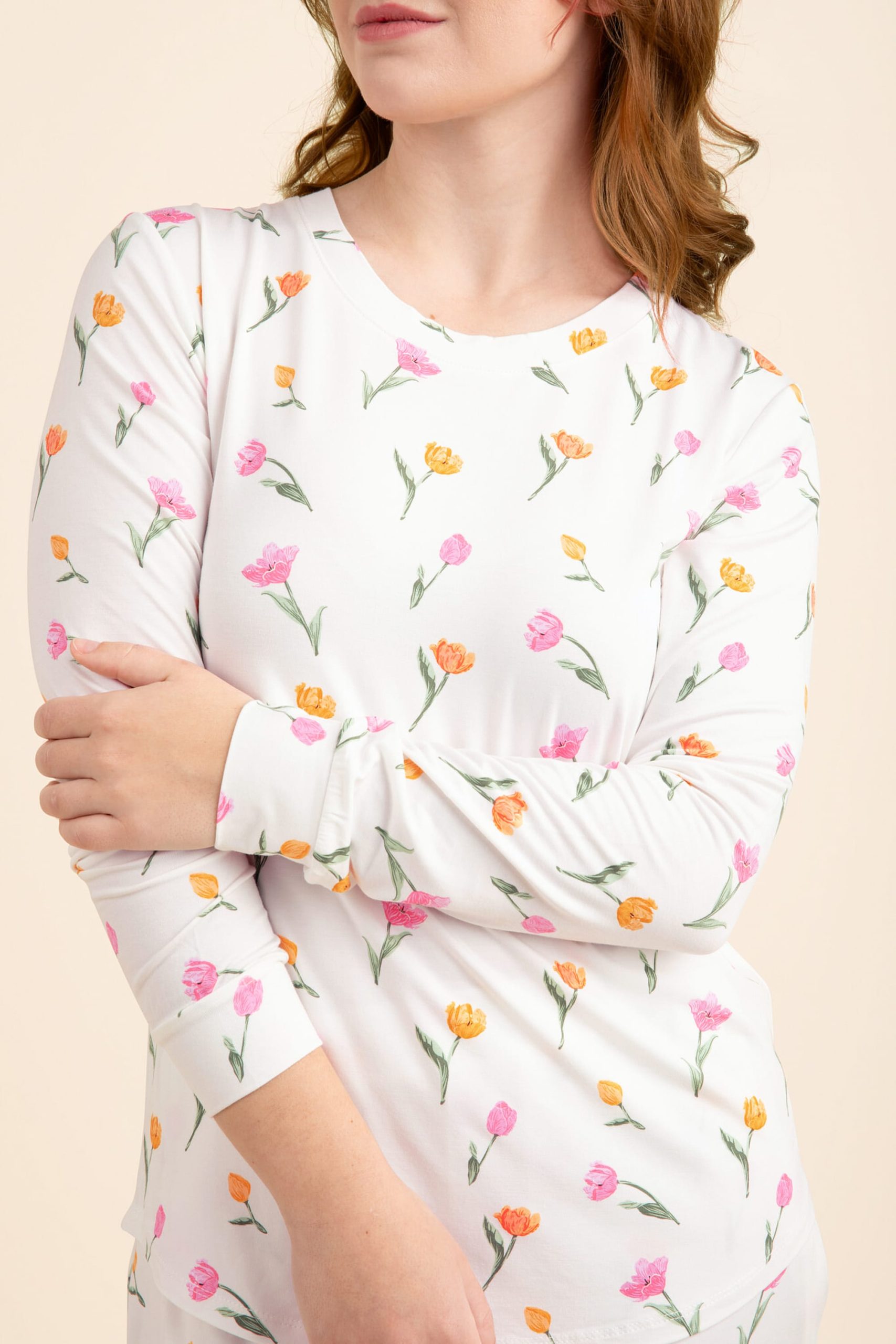 Women's Jogger Pajama Set in Tulip - Image 2