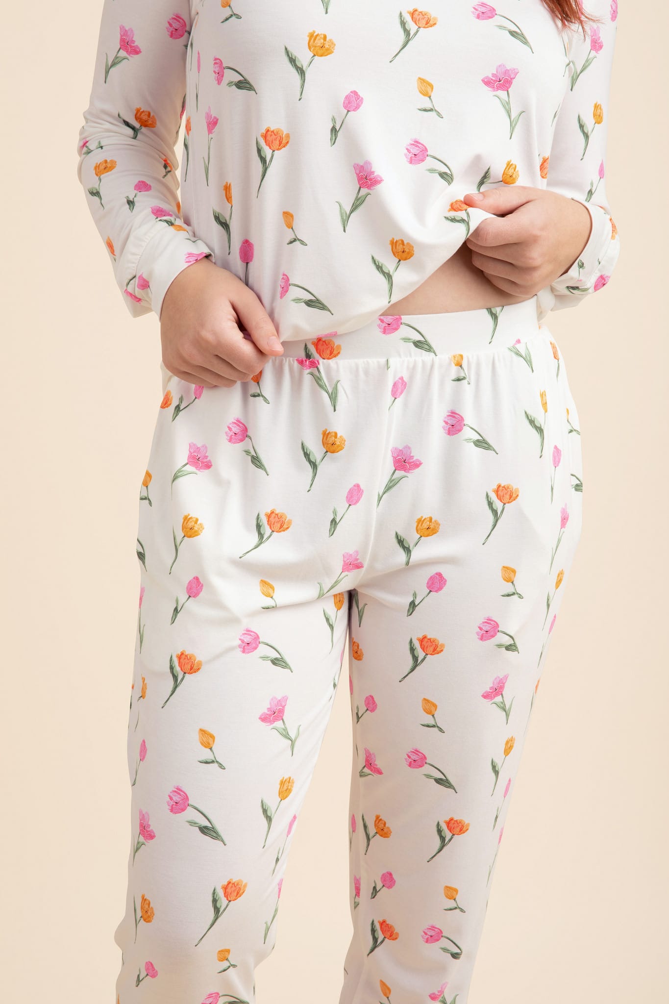 Women's Jogger Pajama Set in Tulip - Image 3