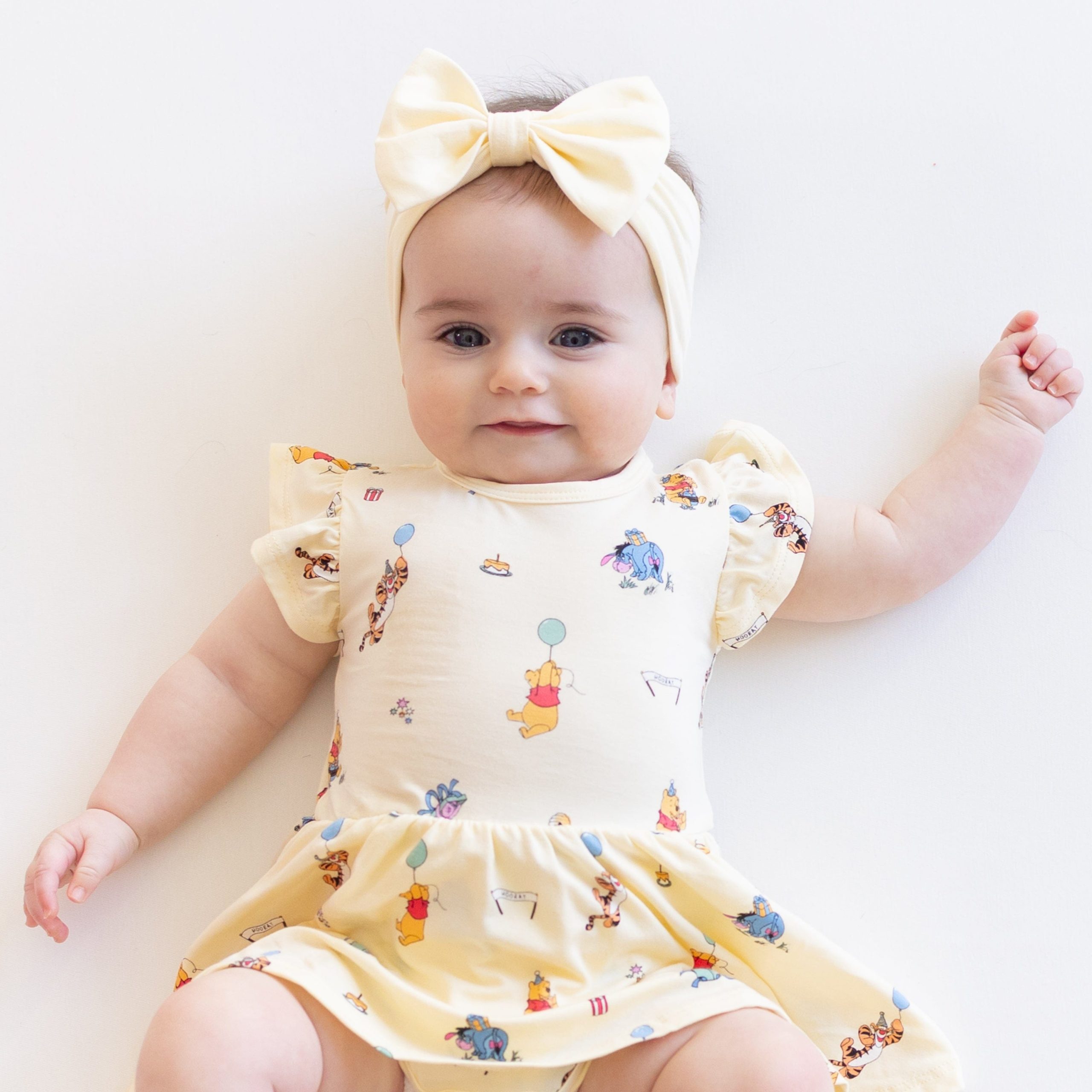 Twirl Bodysuit Dress in Winnie the Pooh Celebration - Image 3